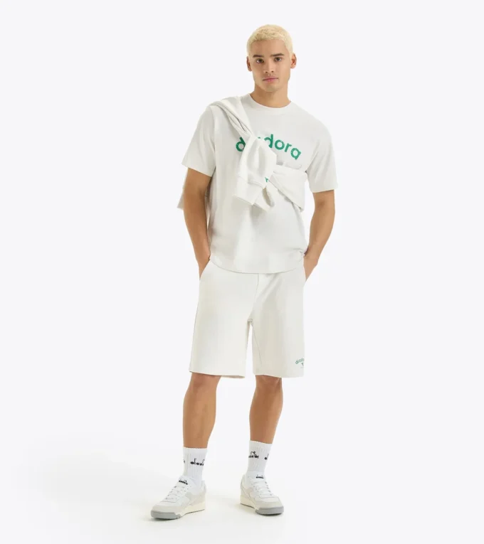 Bermuda Athl. Logo Bermudashorts aus French Terry-Baumwolle – geschlechtsneutral