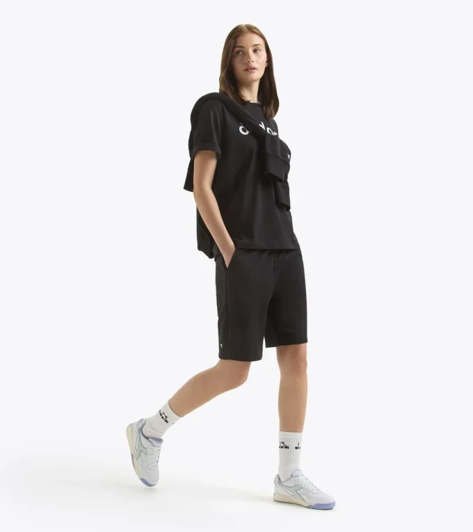 Bermuda Athl. Logo Bermudashorts aus French Terry-Baumwolle – geschlechtsneutral