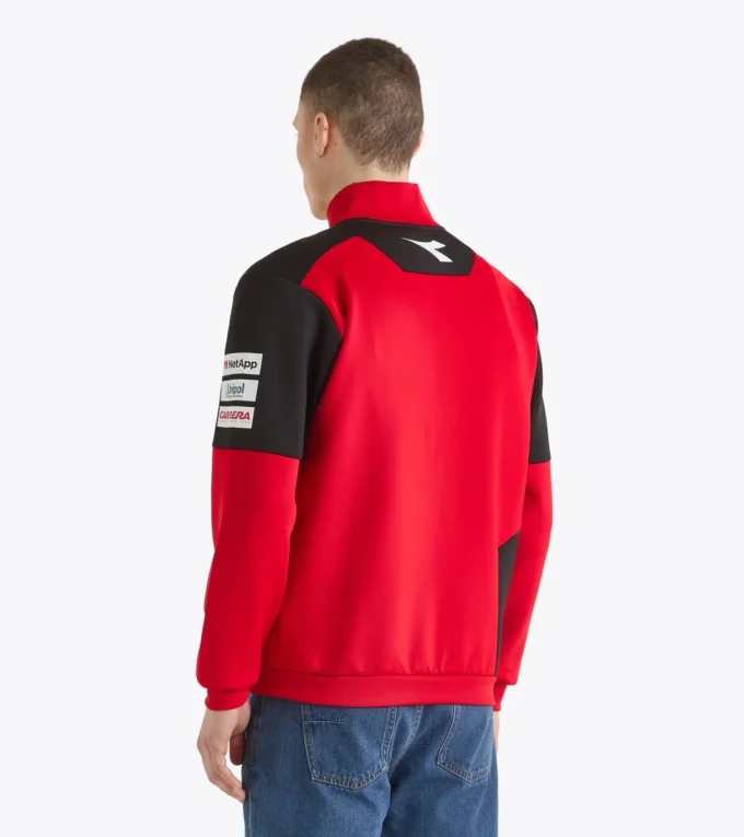 Full-Zip Ducati Replica Mgp25 Sportliches Ducati 2025 MotoGP Replica Sweatshirt mit durchgehendem Reißverschluss