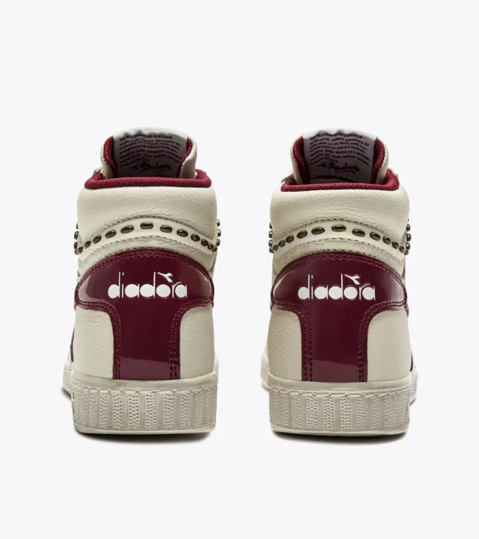 Game L High Waxed Studs Wn Retro-Tennissneaker mit hohem Schaft