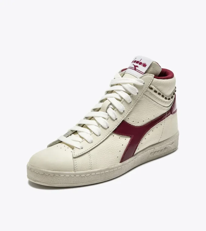 Game L High Waxed Studs Wn Retro-Tennissneaker mit hohem Schaft
