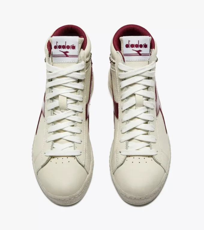 Game L High Waxed Studs Wn Retro-Tennissneaker mit hohem Schaft