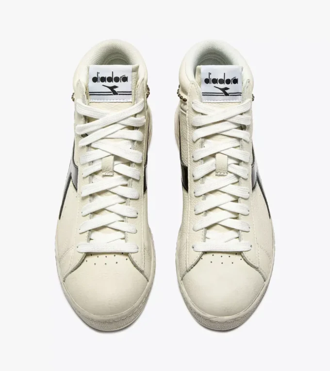 Game L High Waxed Studs Wn Retro-Tennissneaker mit hohem Schaft