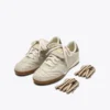 Gold Indoor Metal Terrace-Style-Sneaker aus Leder