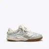 Goldfarbene Indoor Metallic Terrace Sneakers aus laminiertem Leder
