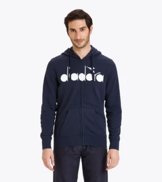 Hd Fz Sweat Diadora Club Tennis Hoodie mit durchgehendem Reißverschluss