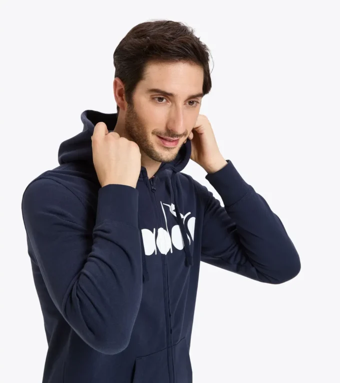Hd Fz Sweat Diadora Club Tennis Hoodie mit durchgehendem Reißverschluss
