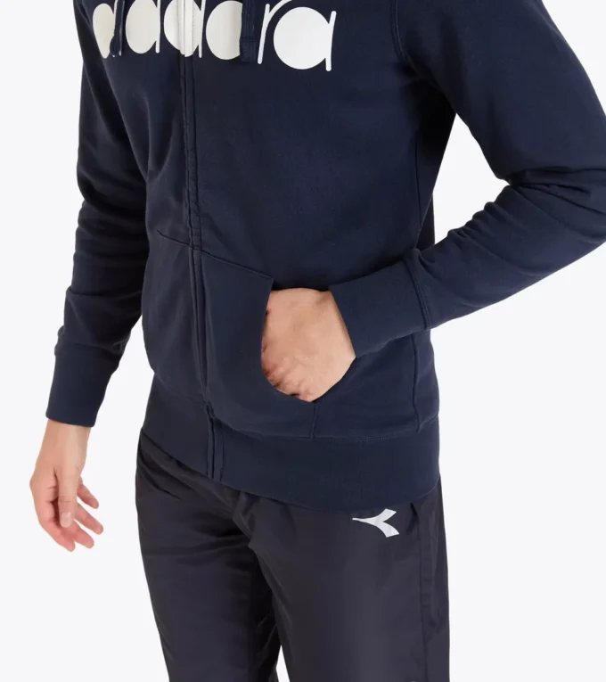Hd Fz Sweat Diadora Club Tennis Hoodie mit durchgehendem Reißverschluss