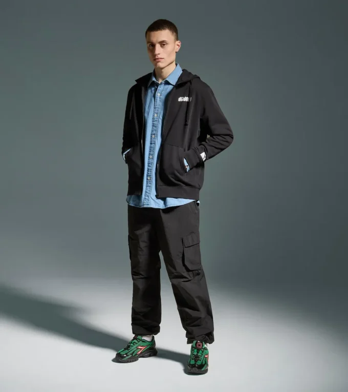 Hoodie Fz. Athl. Logo Kapuzenjacke mit Reißverschluss