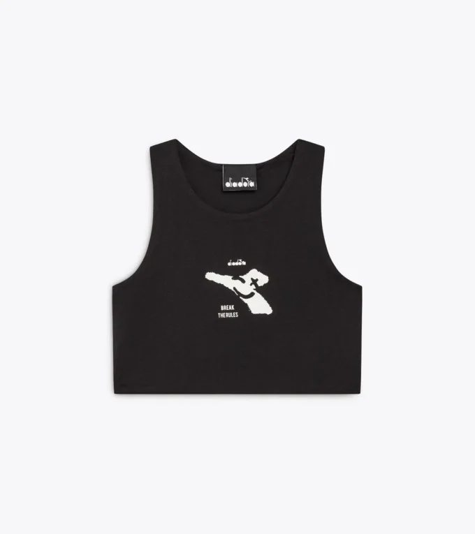 Jg. Crop Top Smile Logo T-Shirt Cropped Logo – Mädchen