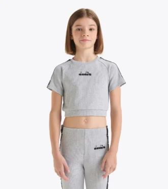 Jg. Crop Top Tape Geripptes Crop-Top – Mädchen