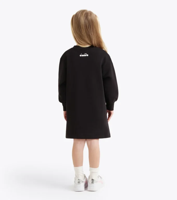 Jg. Dress Rhinestone Td Fleecegefüttertes Kleid – Mädchen