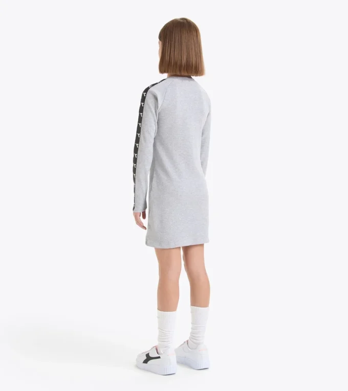 Jg. Dress Tape Sportliches geripptes Kleid – Mädchen