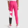 Jg.Leggings Power Logo Stretch-Baumwoll-Frottee-Sportleggings – Mädchen