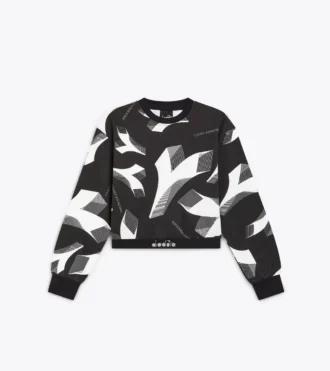 Jg. Sweatshirt Crop Aop Kurzes Sweatshirt – Mädchen