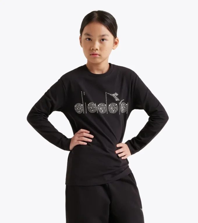 Jg. T-Shirt Ls Rhinestone Langarm-T-Shirt – Mädchen