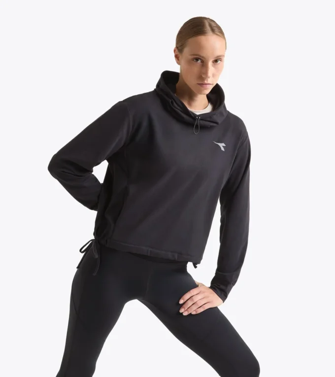 L. Jersey Pullover Hoodie Run Crew Jersey-Hoodie für nach dem Training