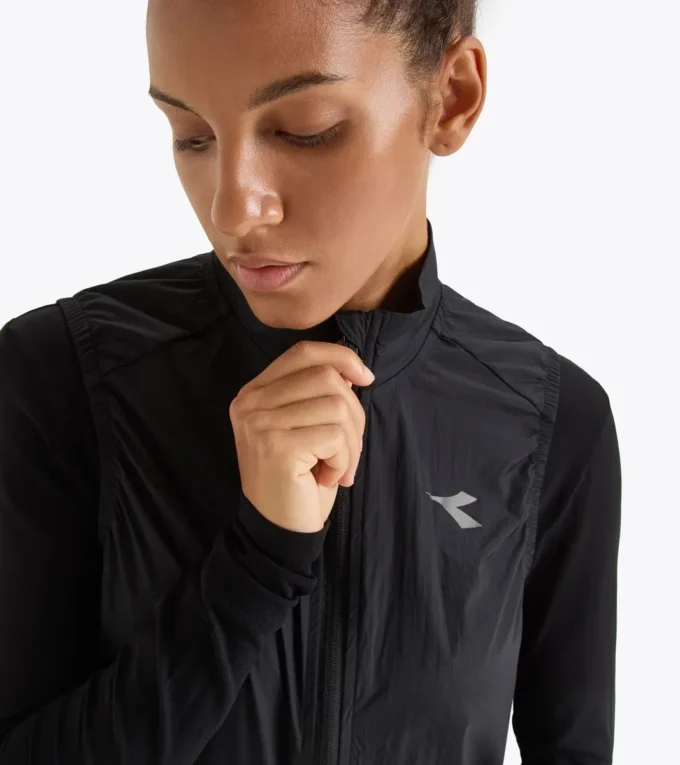 L. Packbare Weste Packbare winddichte Laufweste