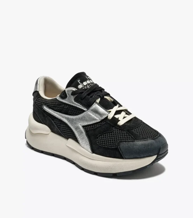 Mercury Elite Metallisiertes Leder und Mesh Heritage-Sneaker