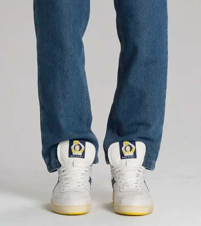 Mi Basket Forty Knit Italia Heritage Ledersneaker