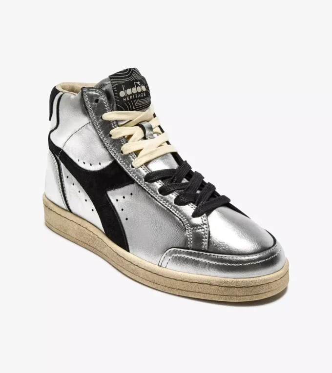 Prestige High Metal Gebrauchte Heritage-Sneaker aus Leder