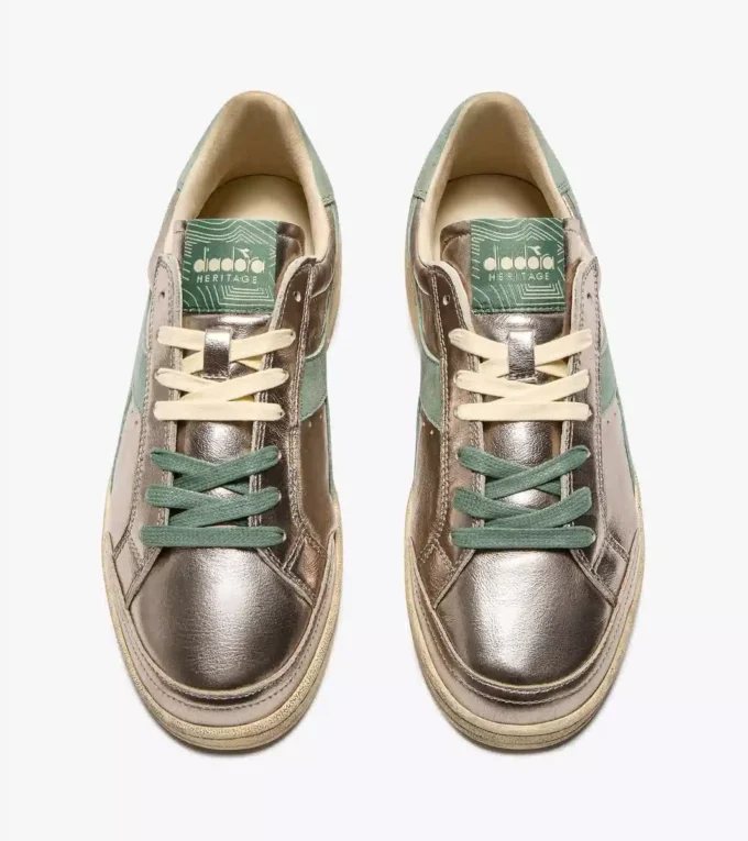 Prestige Metal Used Heritage Sneaker aus Leder