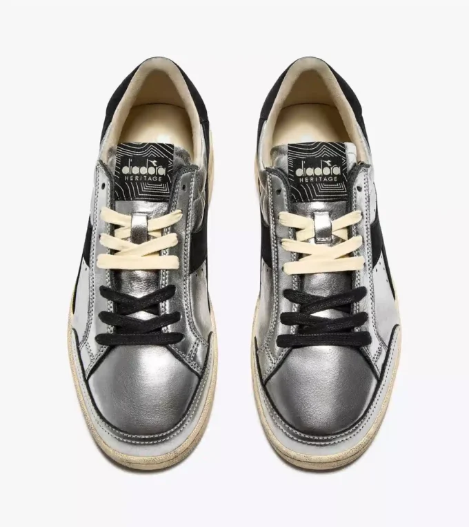 Prestige Metal Used Heritage Sneaker aus Leder