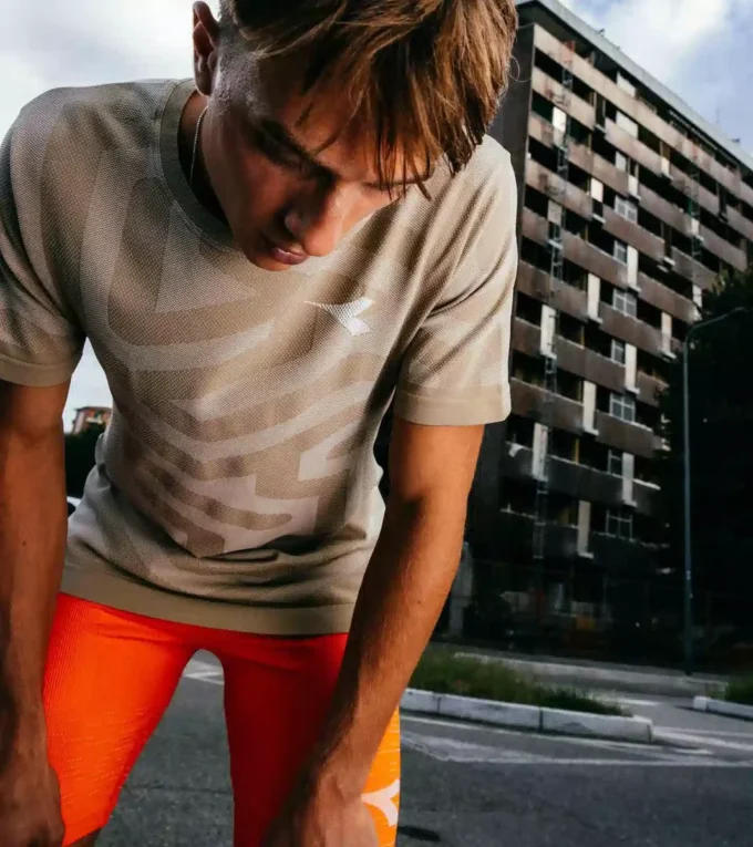 Ss T-Shirt Stratouno Technisches Shirt für Temperaturregulierung – Running