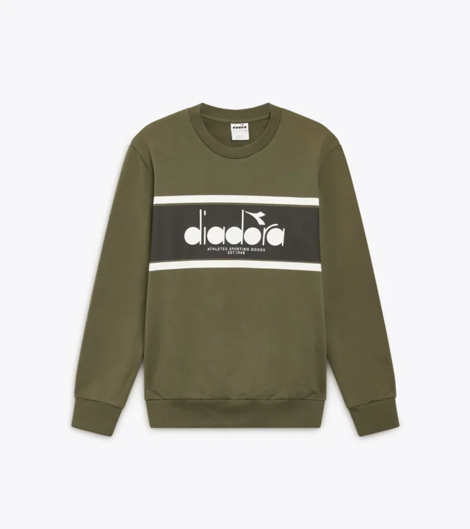 Sweatshirt Crew Logo Baumwoll-Crewneck