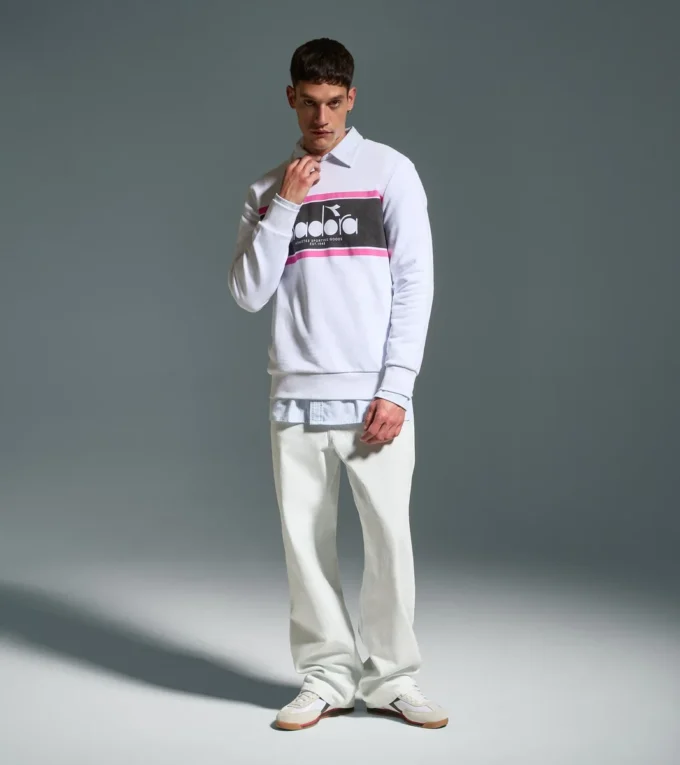 Sweatshirt Crew Logo Baumwoll-Crewneck