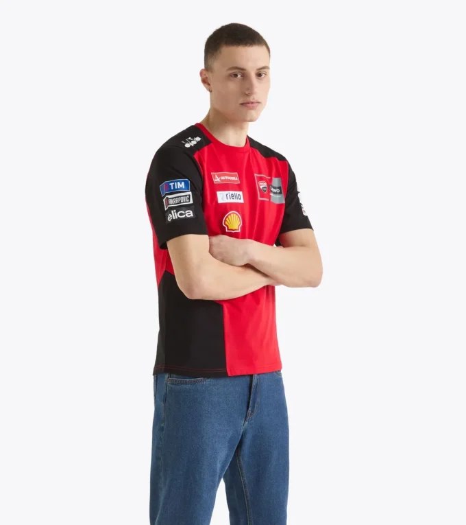 T-Shirt Ducati Replica Mgp25 Sportliches Ducati 2025 MotoGP Replica T-Shirt