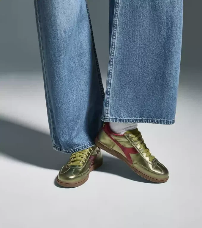 Trainer Metalized Sneakers aus metallisiertem Leder