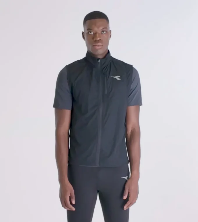 Windbreaker Packbare Weste Packbare Windbreaker-Weste – Laufen